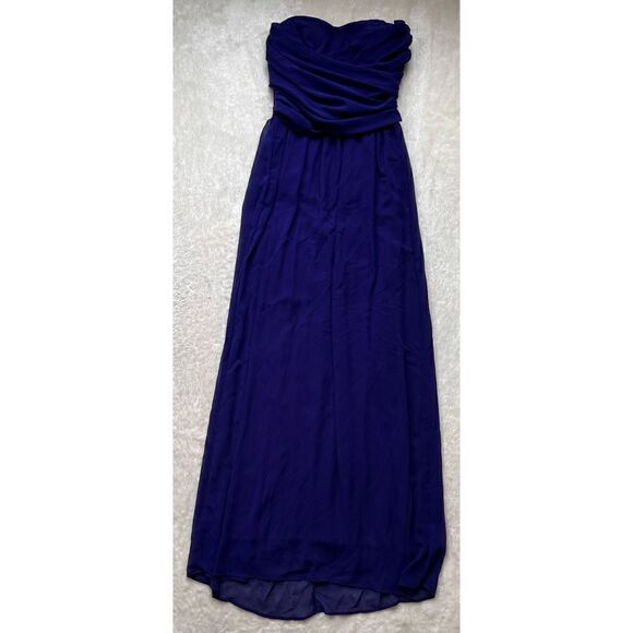 LULUS Exclusive Slow Dance Strapless Navy Blue Maxi Dress - Picture 6 of 11